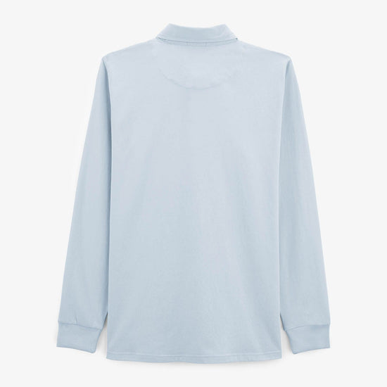 Serge Blanco Maillot Rugby Manches Longues Loevan En Jersey Bleu Ciel