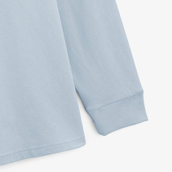 Serge Blanco Maillot Rugby Manches Longues Loevan En Jersey Bleu Ciel