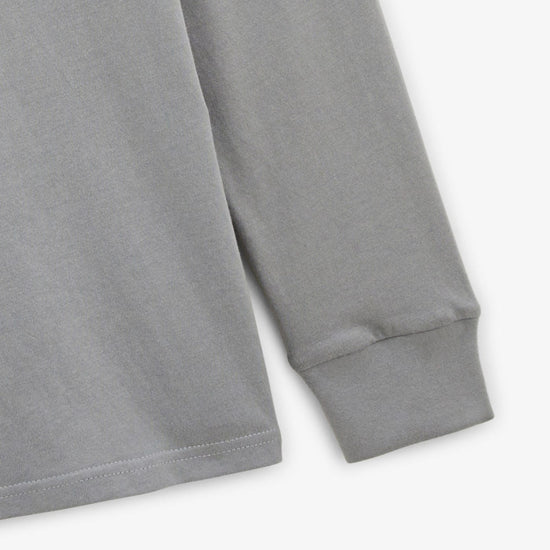 Serge Blanco Maillot Rugby Manches Longues Loevan En Jersey Gris Ardoise