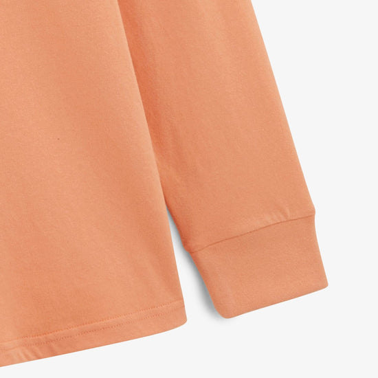 Serge Blanco Maillot Rugby Manches Longues Loevan En Jersey Orange Corail