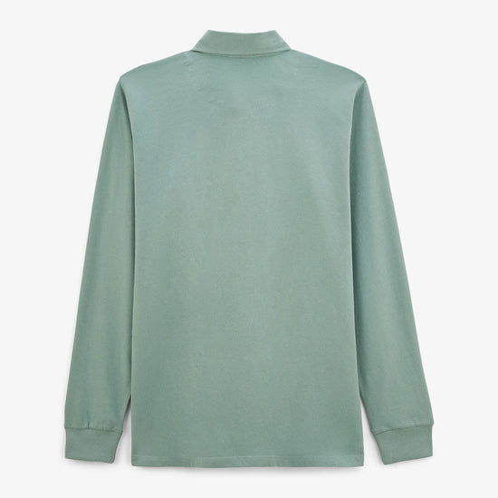 Serge Blanco Maillot Rugby Manches Longues Loevan En Jersey Vert Amande