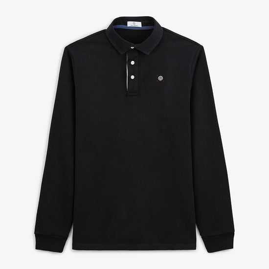 Serge Blanco Maillot Rugby Manches Longues Lony Noir