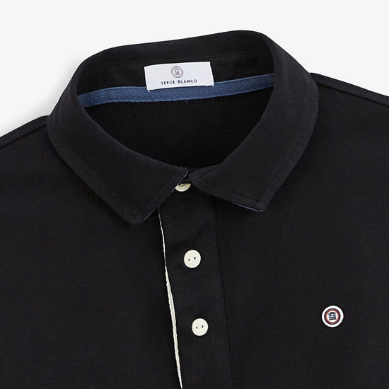 Serge Blanco Maillot Rugby Manches Longues Lony Noir