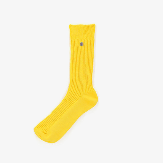 serge blanco Pack 3 paires de chaussettes longues unies jaune citron
