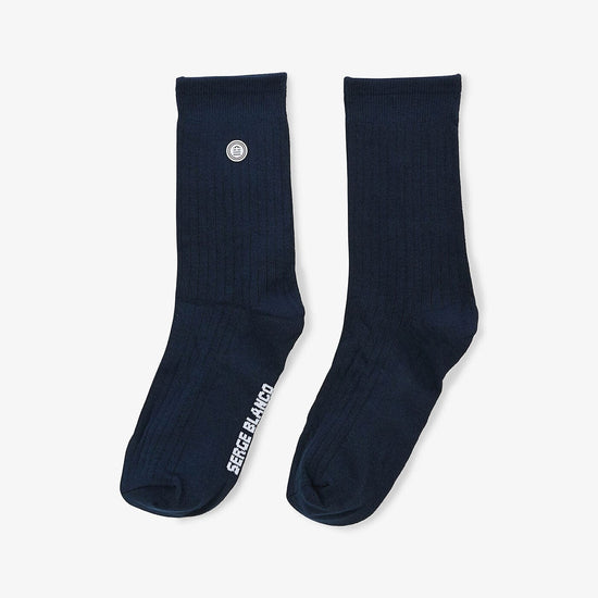 Serge Blanco Pack De 3 Paires De Chaussettes Hautes Unies Bleu Foncé