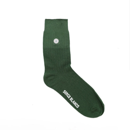 serge blanco Pack de 3 paires de chaussettes hautes unies vert militaire