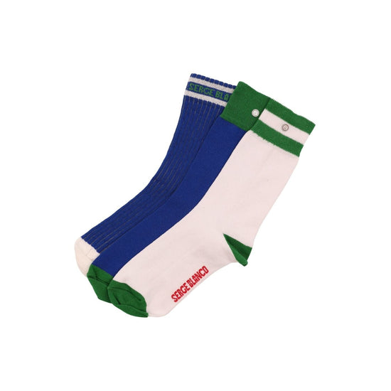 serge blanco Pack de 3 paires de chaussettes multicolores