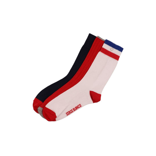 serge blanco Pack de 3 paires de chaussettes multicolores