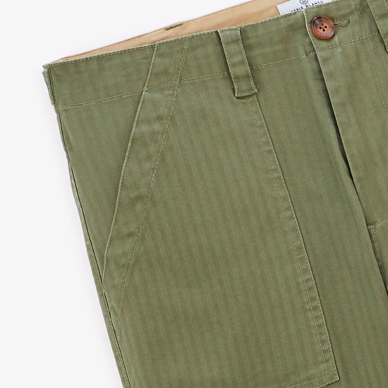 Serge Blanco Pantalon 543 PLAY Coupe Droite Vert Militaire