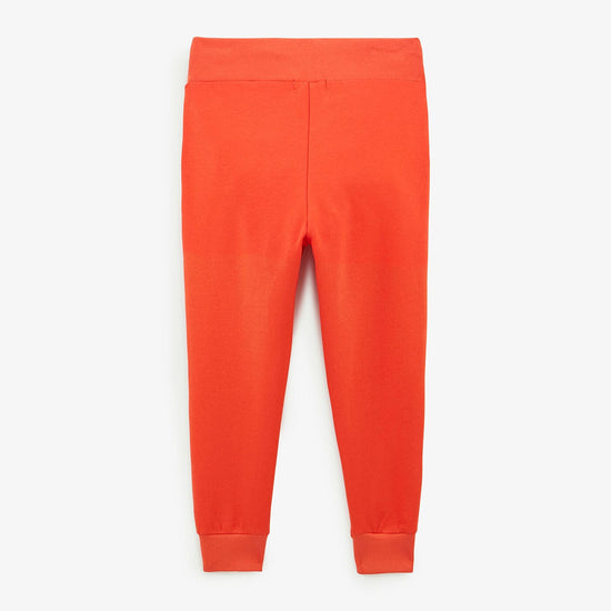 Serge Blanco Pantalon De Jogging Junior En Molleton Orange Cuivre