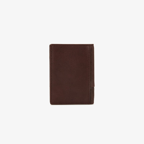 Serge Blanco Petit Portefeuille En Cuir Anchorage Chocolat