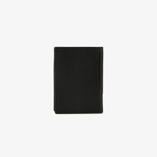 Serge Blanco Petit Portefeuille En Cuir Anchorage Noir