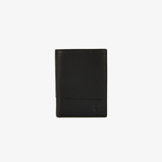 serge blanco Petit portefeuille en cuir Anchorage noir