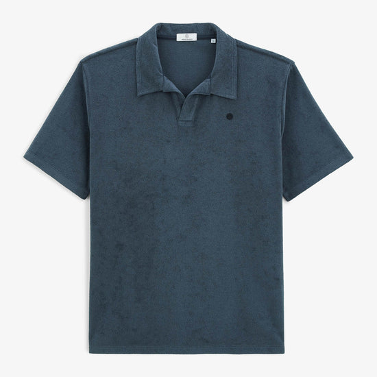 serge blanco Polo manches courtes éponge Lane dark navy