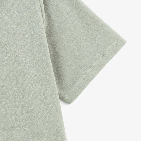 Serge Blanco Polo Manches Courtes éponge Lane Gris Ardoise