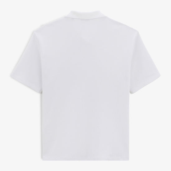 Serge Blanco Polo Manches Courtes Logan Gaufrette Blanc