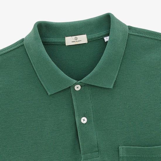 Serge Blanco Polo Manches Courtes Logan Gaufrette Vert Mint