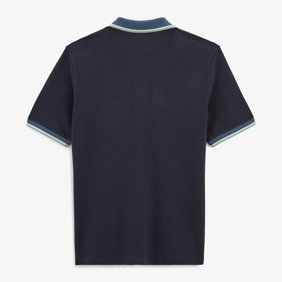 Serge Blanco Polo Manches Courtes Piqué Laos Dark Navy
