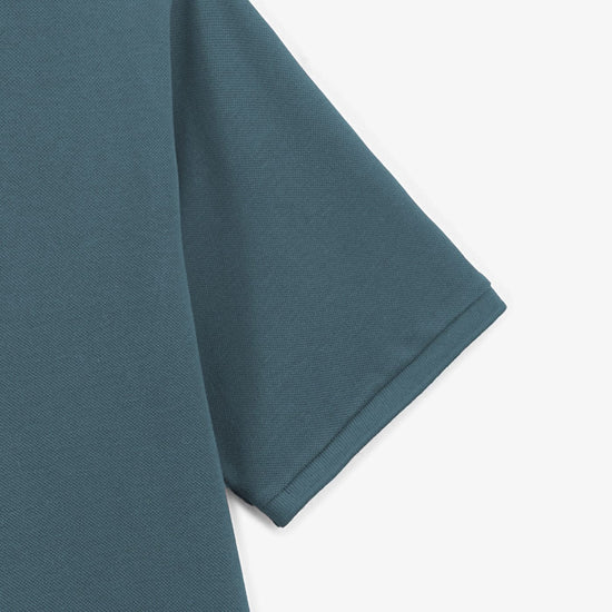 Serge Blanco Polo Manches Courtes Piqué Lucas Bleu Denim