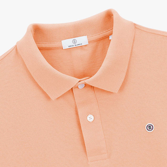 Serge Blanco Polo Manches Courtes Piqué Lucas Rose Skin