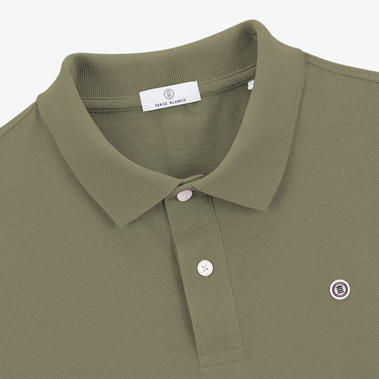 Serge Blanco Polo Manches Courtes Piqué Lucas Vert Teck