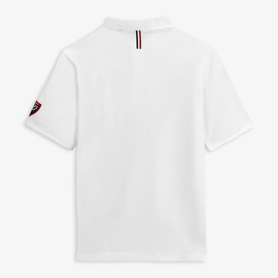 Serge Blanco Polo Manches Courtes Rugby Club Toulonnais Blanc