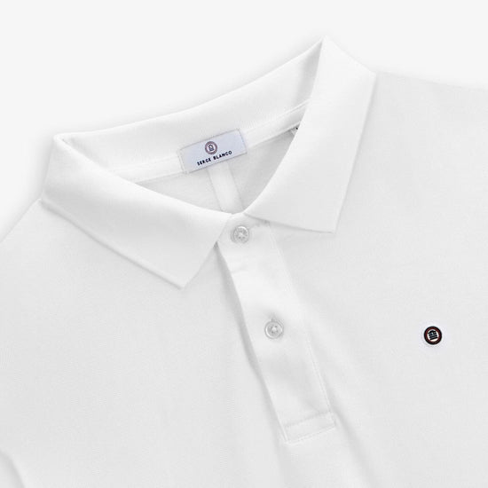 Serge Blanco Polo Manches Courtes Rugby Club Toulonnais Blanc