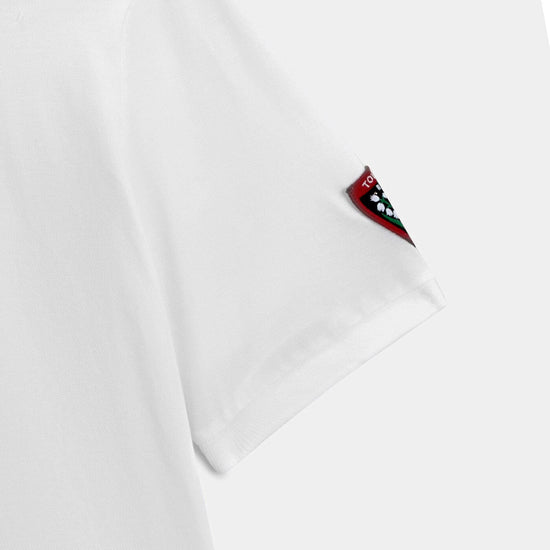 Serge Blanco Polo Manches Courtes Rugby Club Toulonnais Blanc