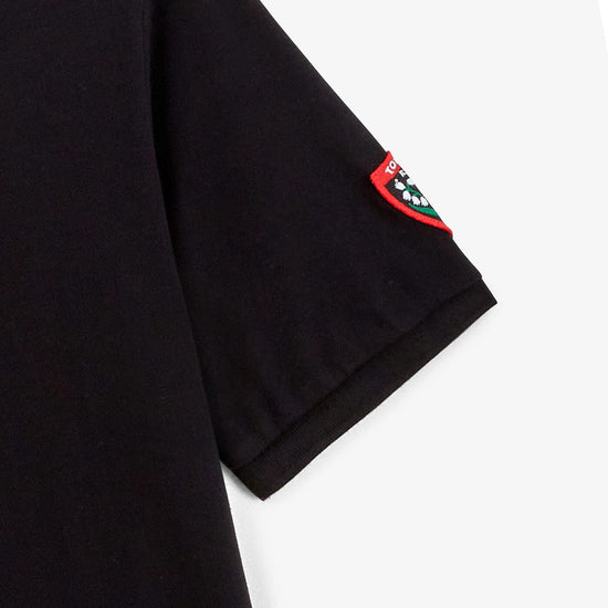 Serge Blanco Polo Manches Courtes Rugby Club Toulonnais Noir