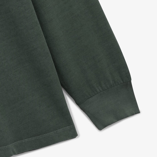 Serge Blanco Polo Manches Longues Léon En Jersey Gris Anthracite