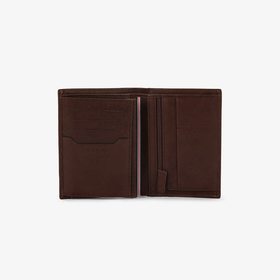 Serge Blanco Portefeuille Anchorage à 3 Volets Chocolat