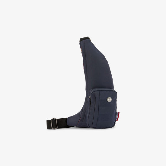 serge blanco Sac monobretelle textile BASIK bleu marine