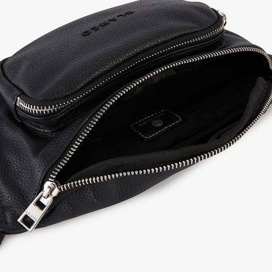 Serge Blanco Banane London En Cuir Noir