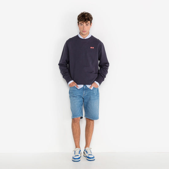 Serge Blanco Bermuda 331 Tapered Fit Stone Blue