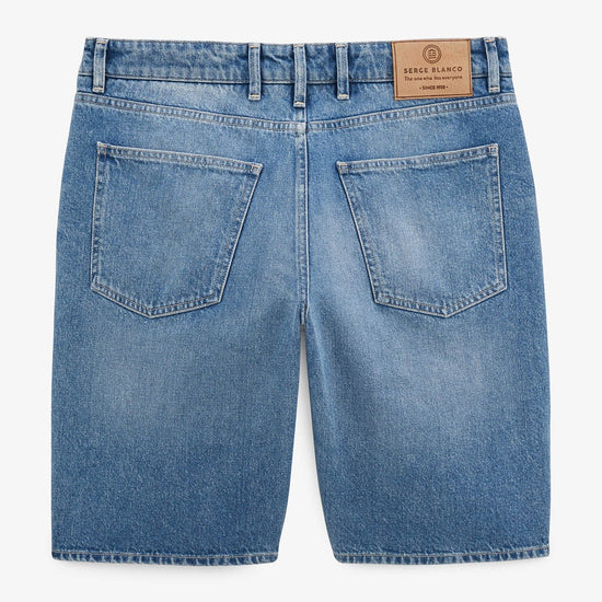 Serge Blanco Bermuda 331 Tapered Fit Stone Blue