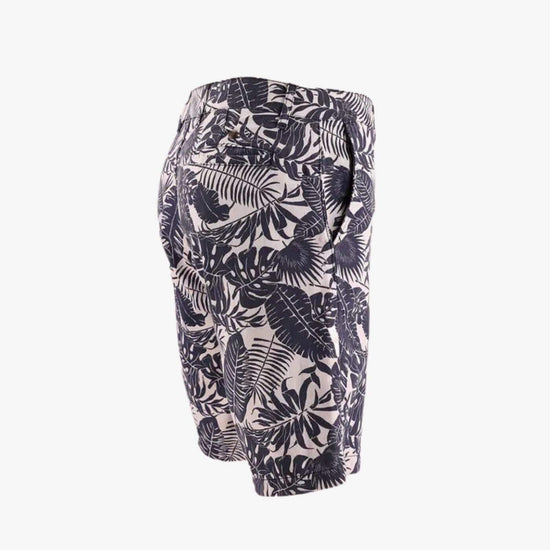 Serge Blanco Bermuda Bleu Marine Imprimé