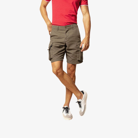 Serge Blanco Bermuda Cargo Vert Militiaire