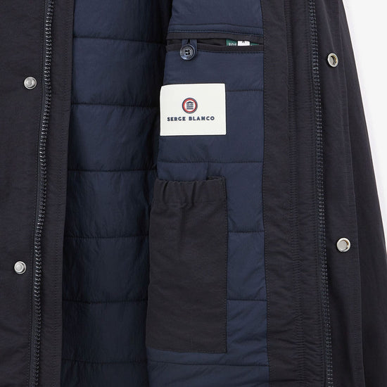 Serge Blanco Blouson Bleu Foncé Aspen