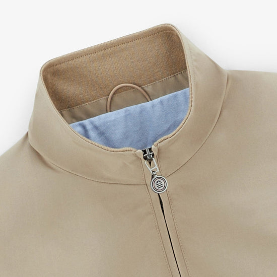 Serge Blanco Blouson Florent Zippé Beige