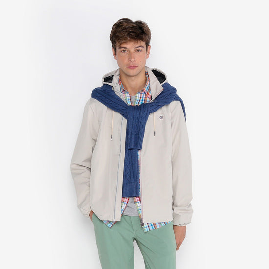 Serge Blanco Blouson Storm Imperméable Off-white