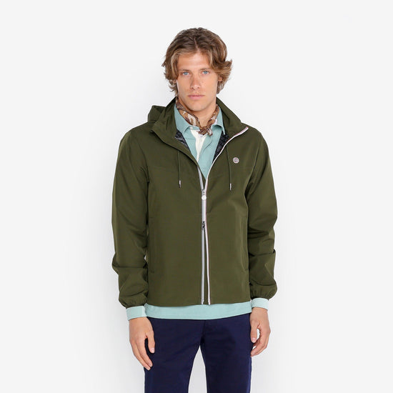 Serge Blanco Blouson Storm Imperméable Vert Teck