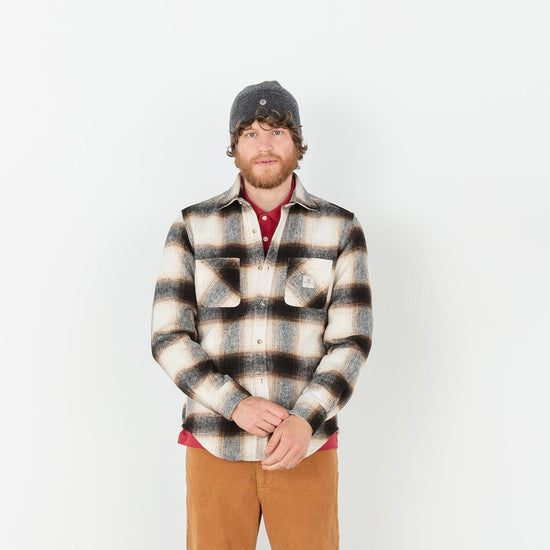 Serge Blanco Bonnet En Laine Gris Anthracite