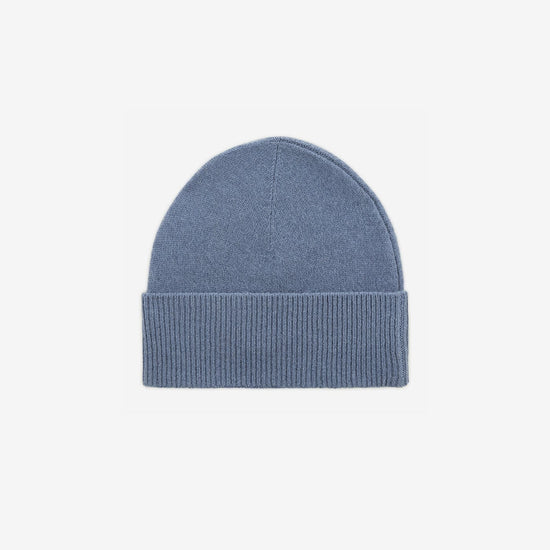 Serge Blanco Bonnet En Laine Uni Chambray