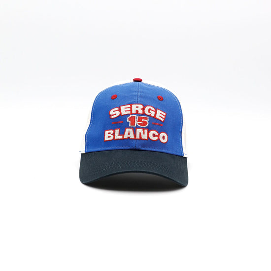 serge blanco Casquette bleue et blanche
