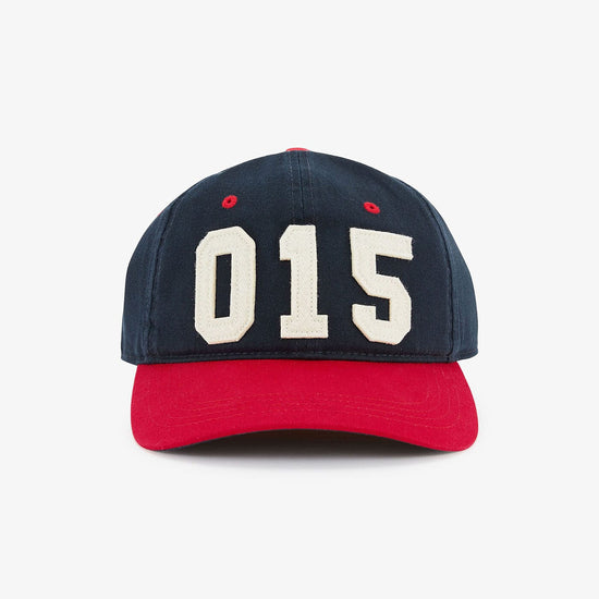 serge blanco Casquette canvas bicolore bleu foncé