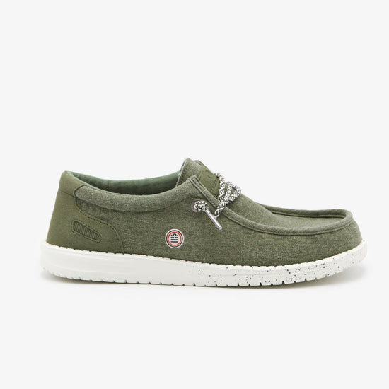 Serge Blanco Chaussure Bateau Saint-Jean Vert Kaki