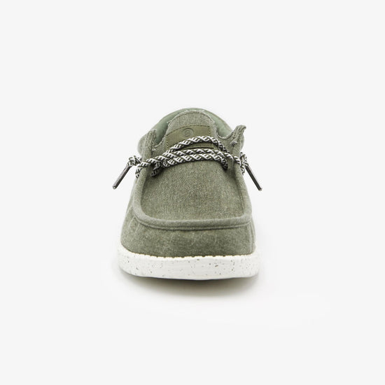 Serge Blanco Chaussure Bateau Saint-Jean Vert Kaki