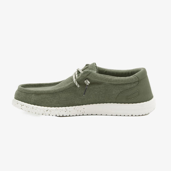 Serge Blanco Chaussure Bateau Saint-Jean Vert Kaki
