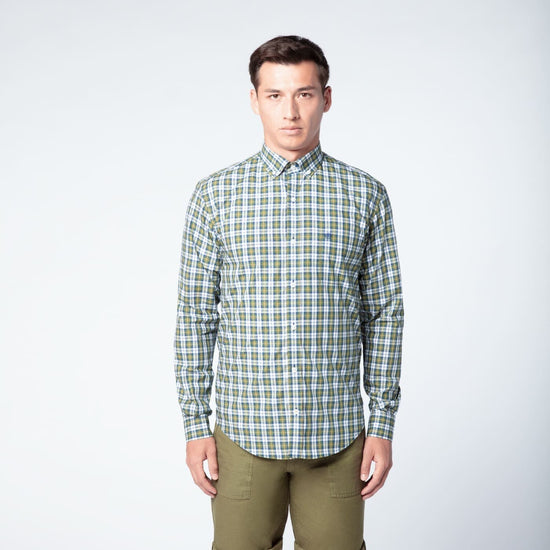 Serge Blanco Chemise À Carreaux Clan - Coupe Ajustée