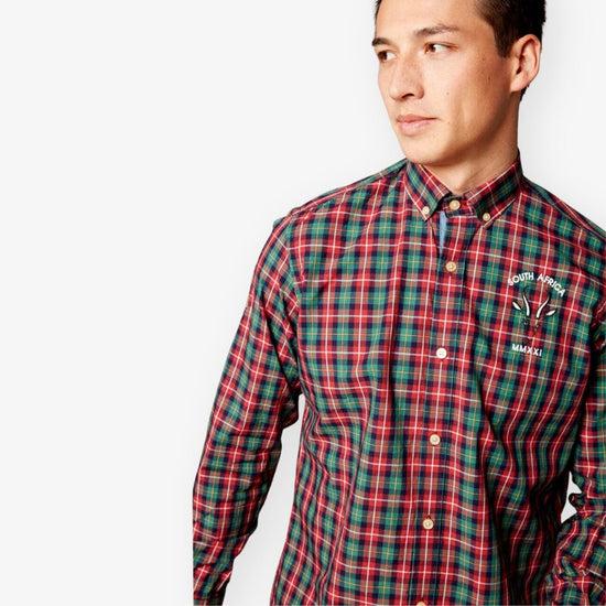 Serge Blanco Chemise à Manches Longues à Carreaux